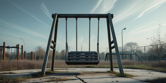 Leonardo_Phoenix_10_A_forsaken_swing_set_stands_still_in_a_des_2