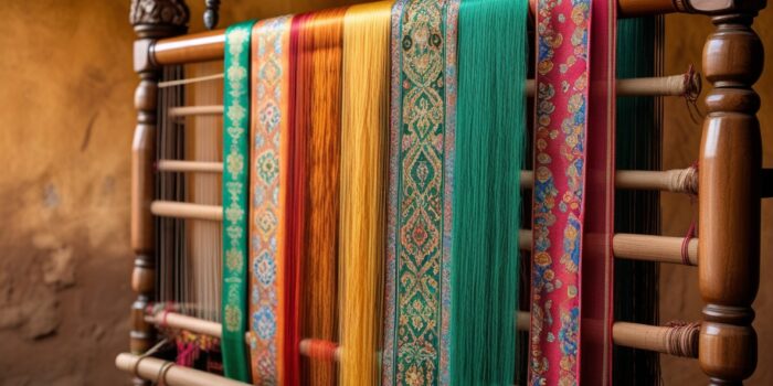 Leonardo_Phoenix_10_A_vibrant_ornate_traditional_loom_stands_a_1