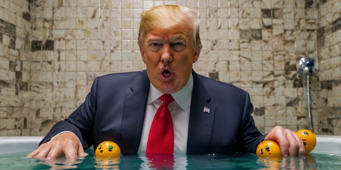 Leonardo_Kino_XL_Una_parodia_de_trump_jugando_en_una_baera_con_0